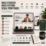 D2C growth strategy illustration showing brand positioning, creative strategy, conversion optimization, retention systems and profitable scaling for Indian ecommerce brands.